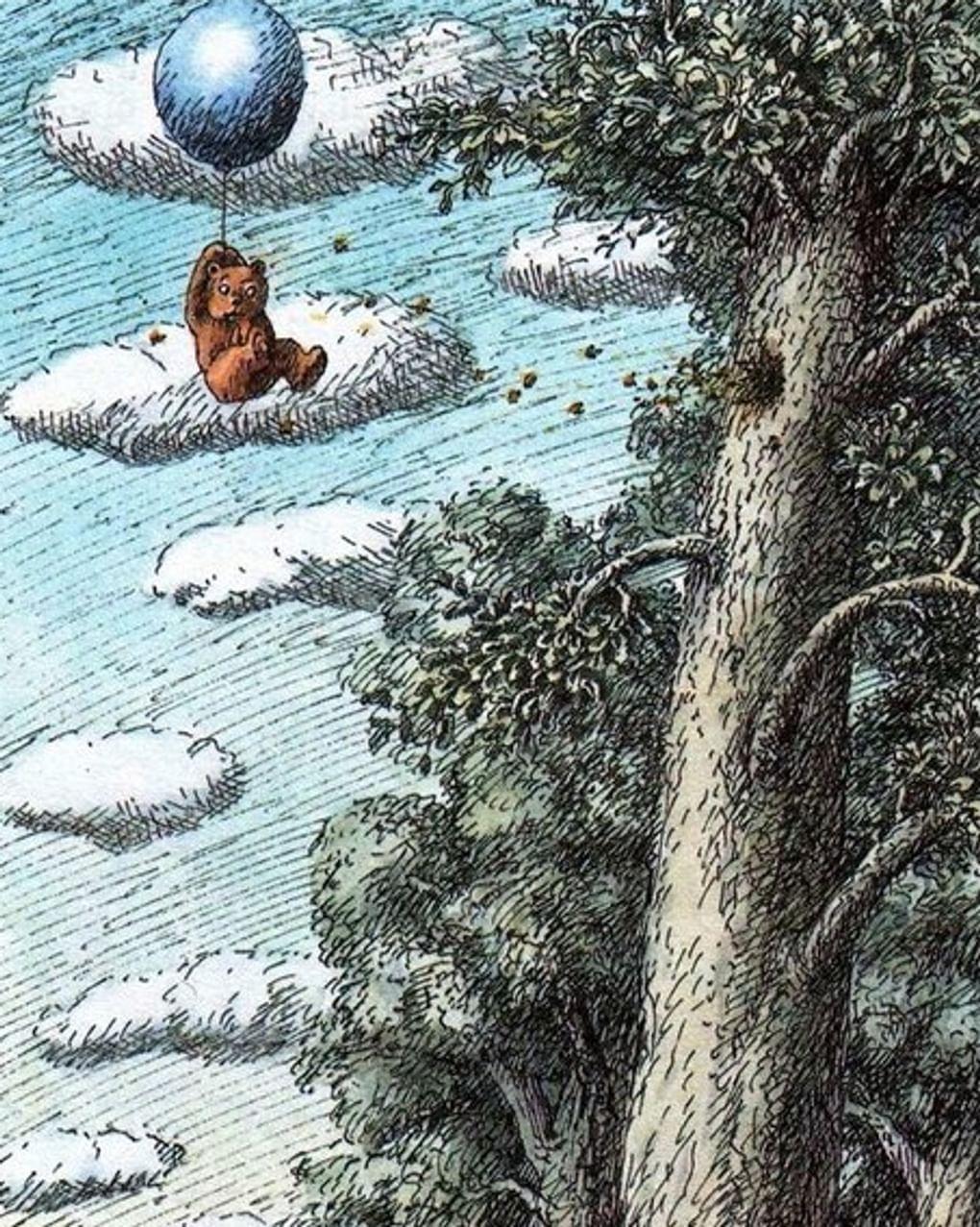Борис Диодоров. Иллюстрация к книге Алана Милна «Винни-Пух и все-все-все» (фрагмент). Москва: издательство «Дом», 1992