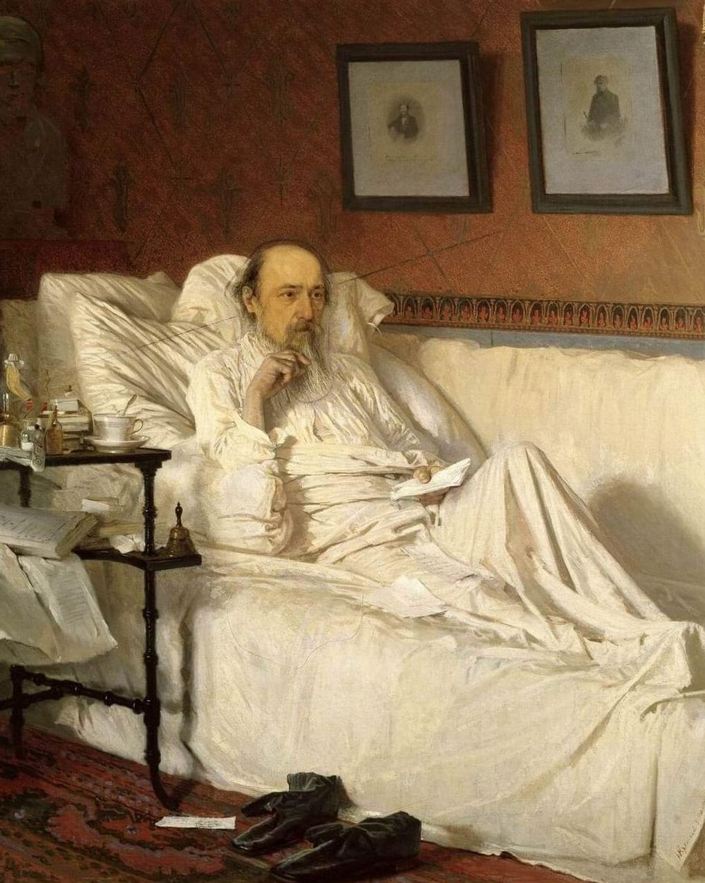 Иван Крамской. Николай Некрасов в период «Последних песен» (фрагмент). 1877–1878. Государственная Третьяковская галерея, Москва