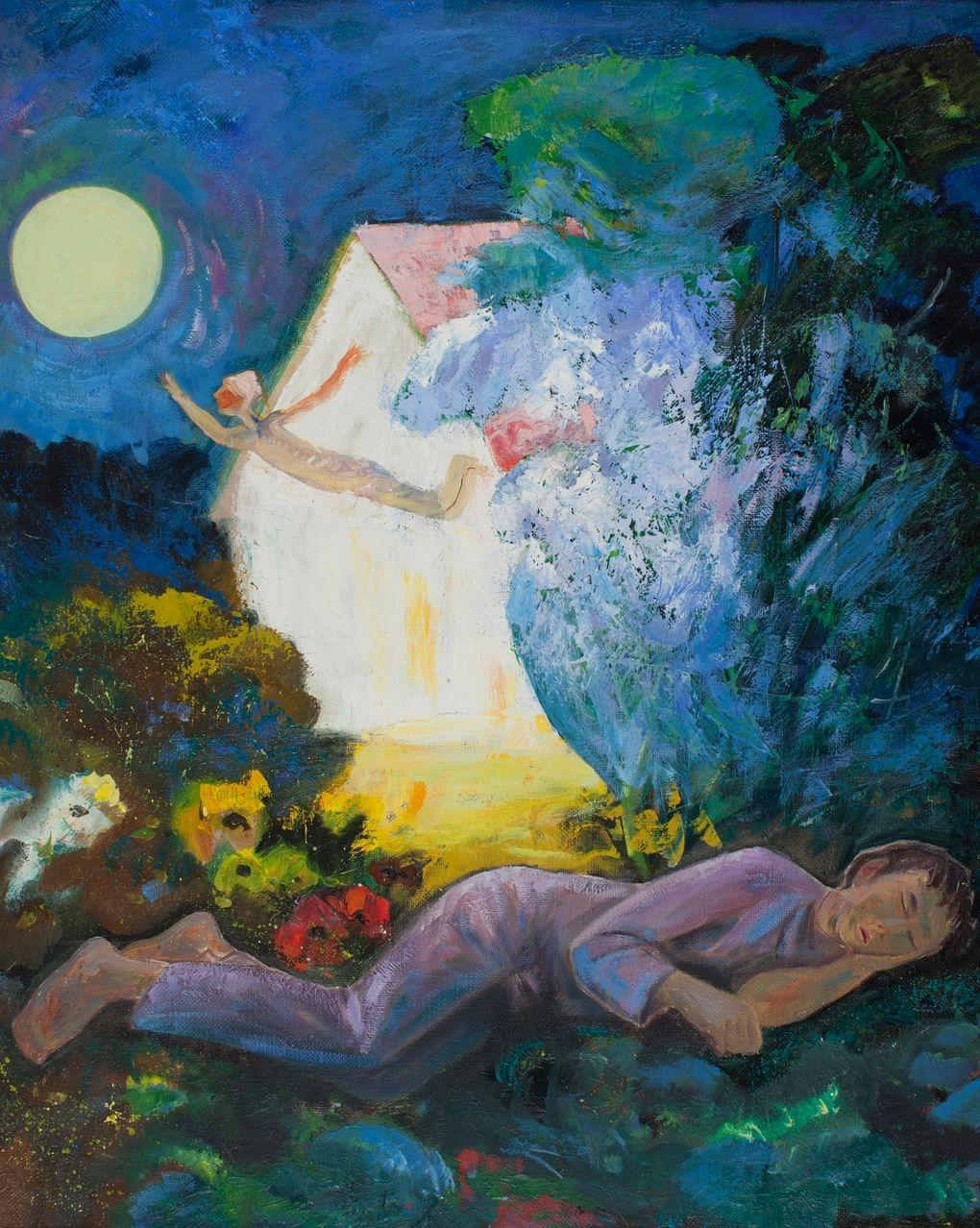 Юнер Насыров. Сон (фрагмент). 1995. Башкирский государственный художественный музей им. М.В. Нестерова, Уфа