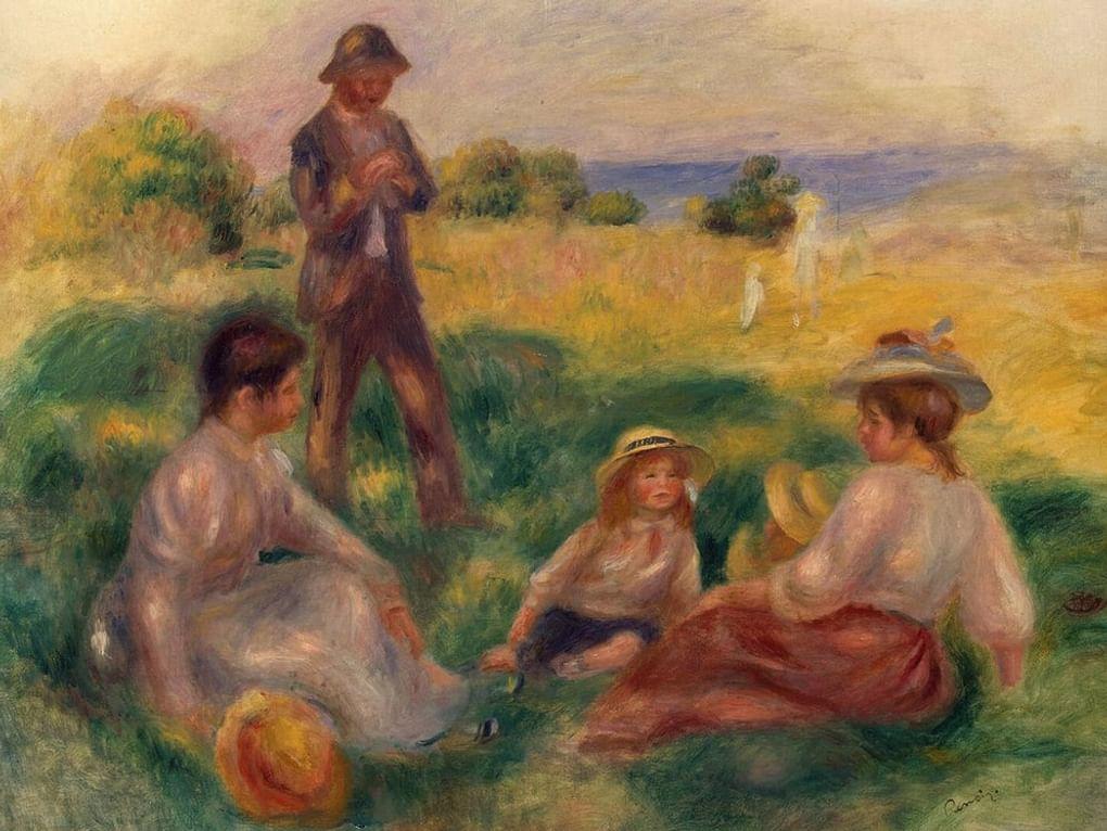 Огюст Ренуар. Общество в Берневале. 1898. Государственный Эрмитаж, Санкт-Петербург