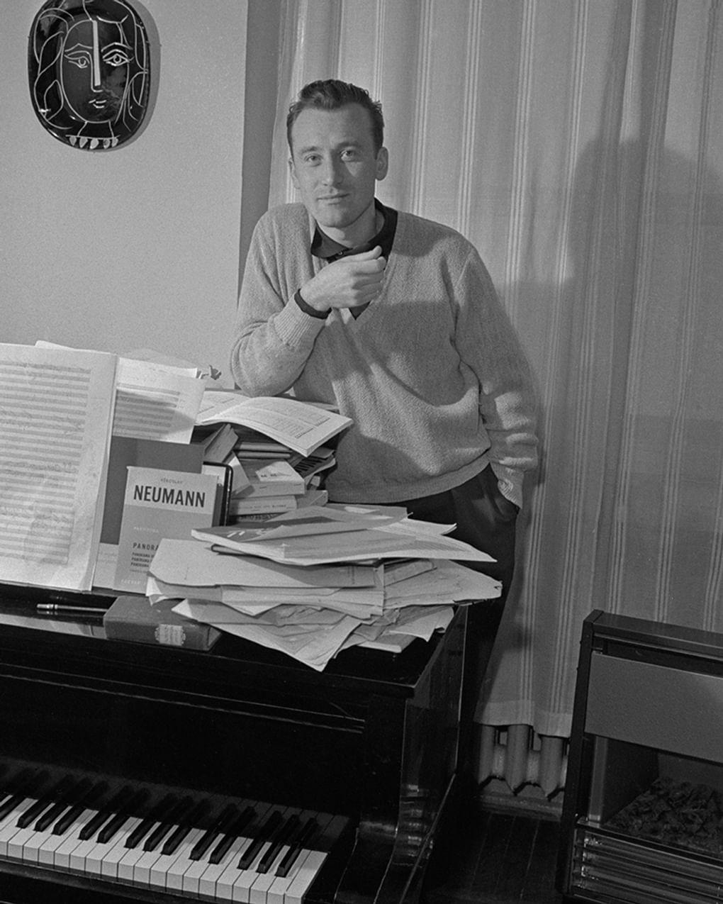 Композитор и пианист Родион Щедрин. 1966 год. Фотография: Александр Коньков, Валентин Мастюков / ТАСС