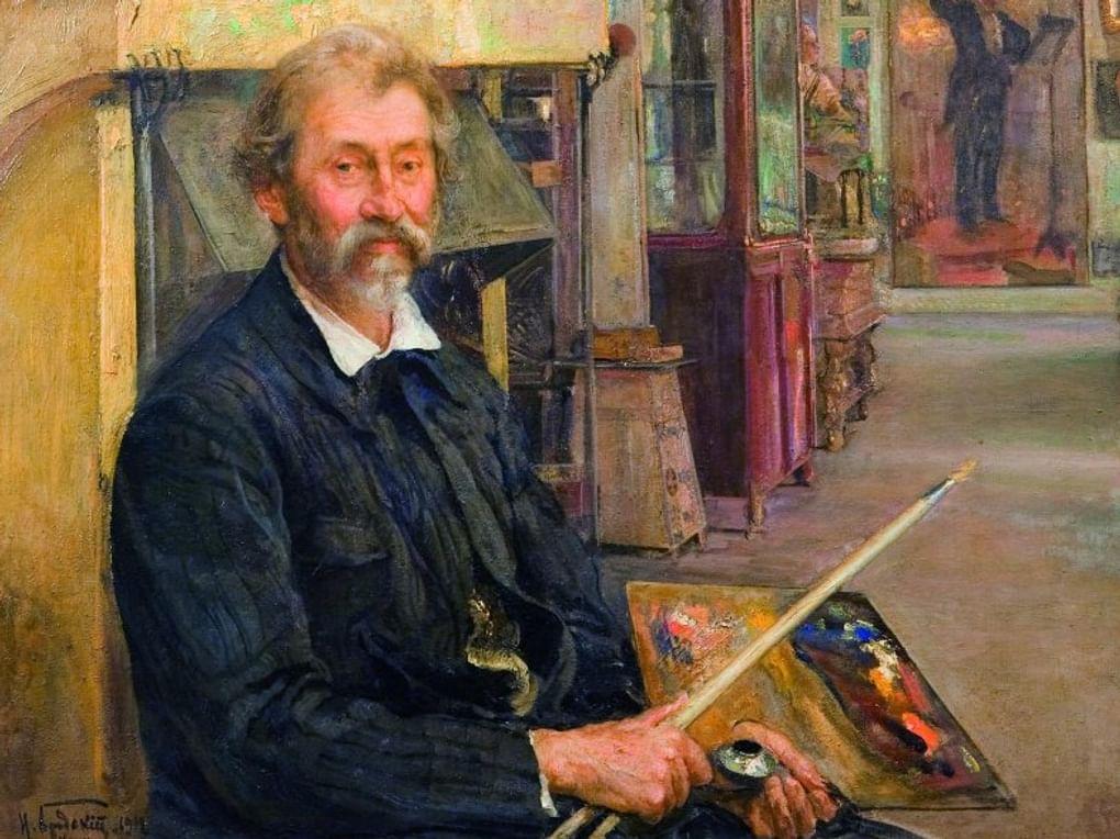 Исаак Бродский. Портрет Ильи Репина (фрагмент). 1912. Научно-исследовательский музей Российской Академии художеств, Санкт-Петербург