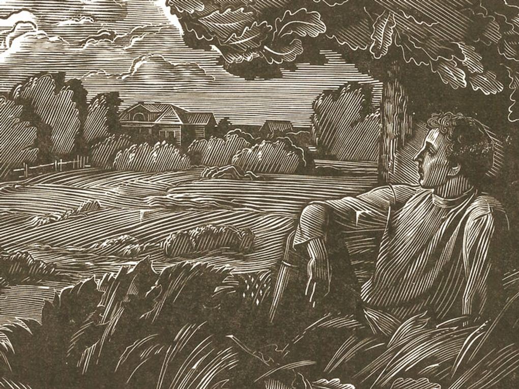 Александр Бакулевский. Блок в Шахматове (фрагмент). 1980. Национальный музей Республики Марий Эл им. Т. Евсеева, Йошкар-Ола