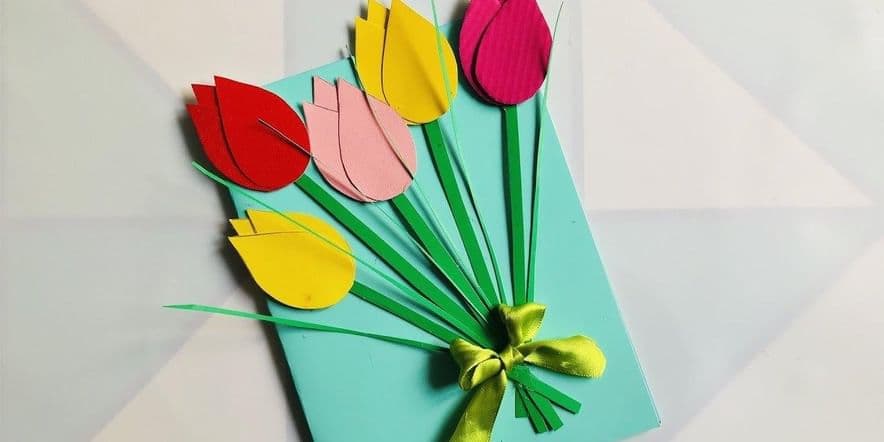 Основное изображение для события Онлайн Мастер класс по изготовлению открытки Весенние цветы