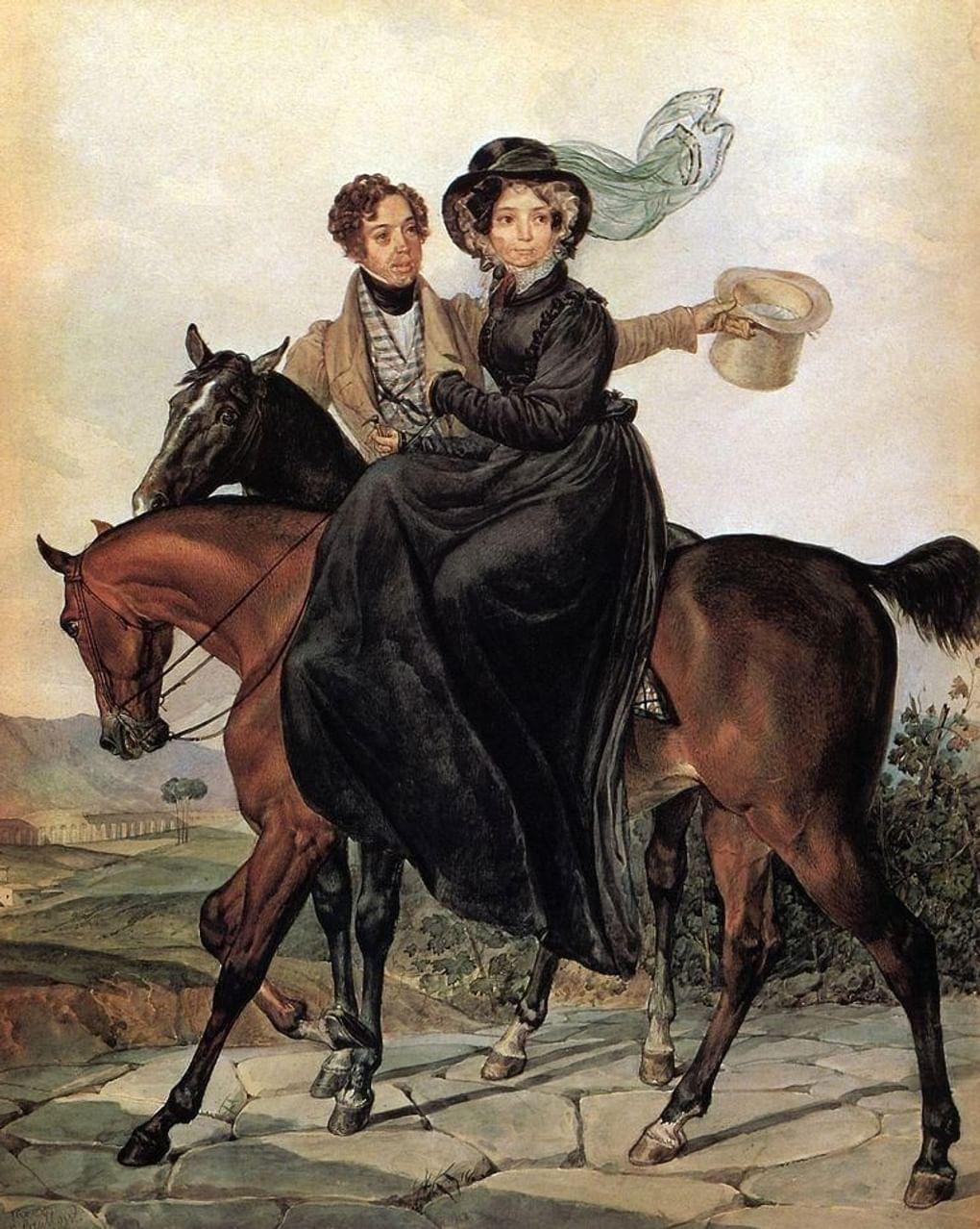 Карл Брюллов. Портрет Кирилла Нарышкина и Марии Нарышкиной. 1827. Государственный Русский музей, Санкт-Петербург