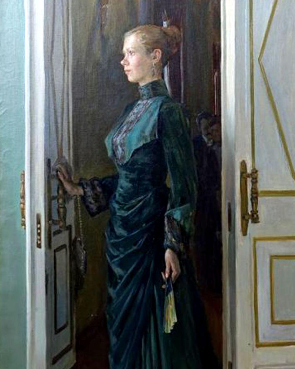 Андрей Маркин. В театре (фрагмент). 1999. Музейно-выставочный центр «Путевой дворец», Солнечногорск, Московская область