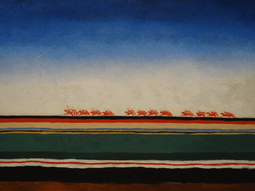Казимир Малевич. Скачет красная конница (фрагмент). 1932. Государственный Русский музей, Санкт-Петербург