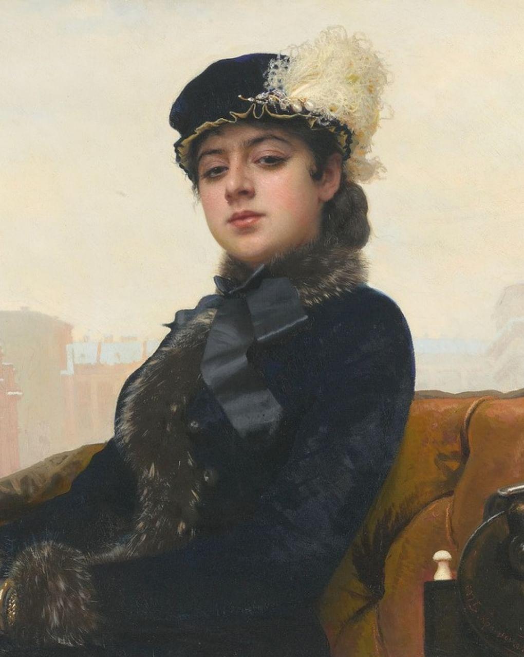 Иван Крамской. Неизвестная (фрагмент). 1883. Государственная Третьяковская галерея, Москва