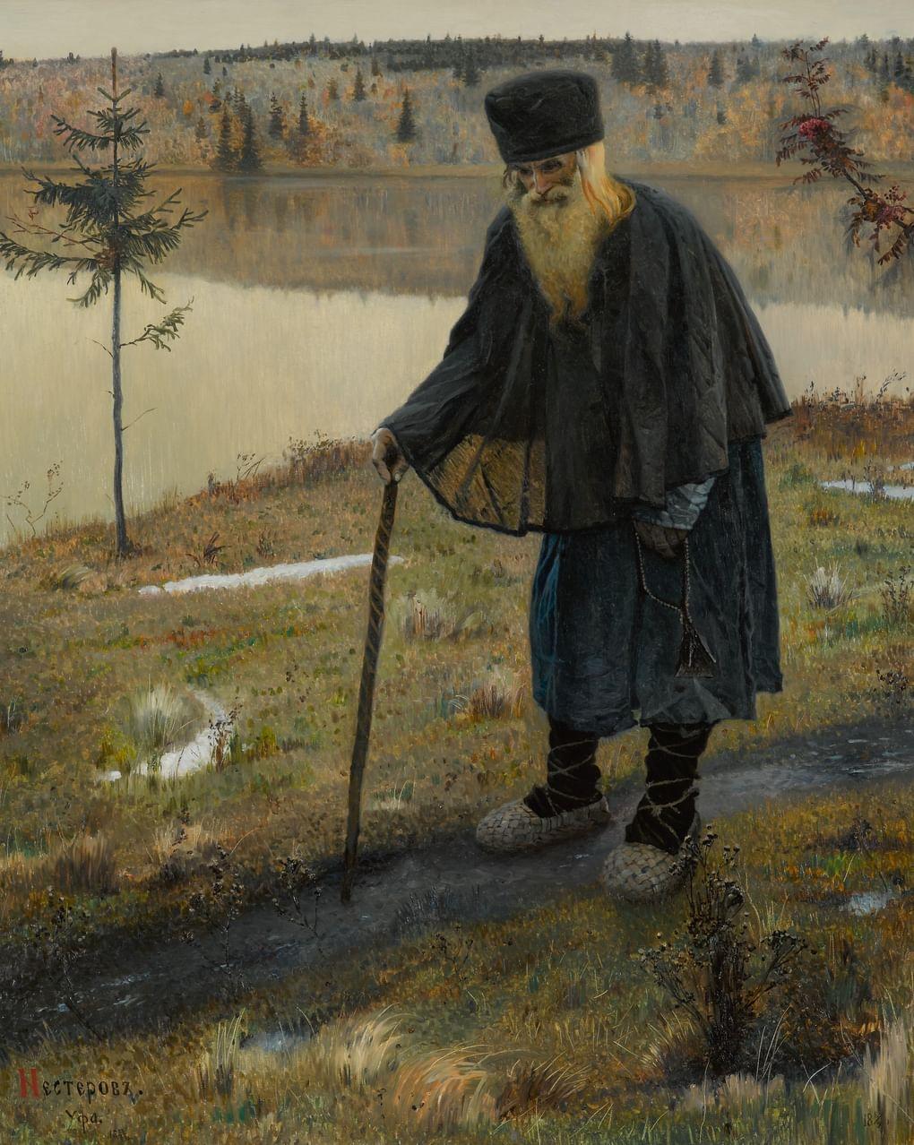 Михаил Нестеров. Пустынник (фрагмент). 1888. Государственная Третьяковская галерея, Москва