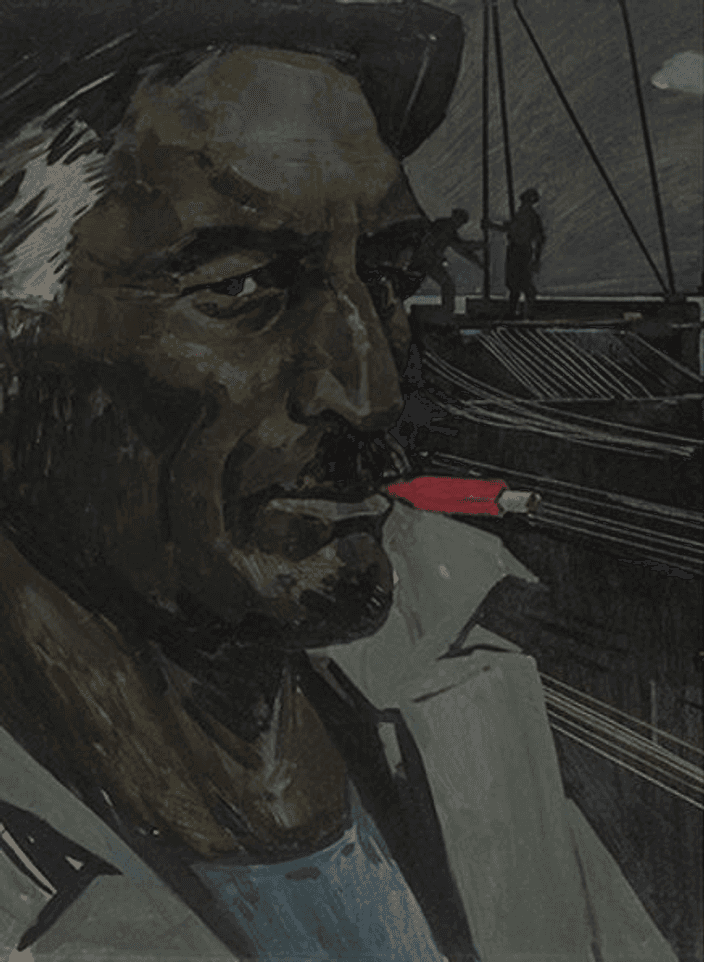 Таир Салахов. Нефтяник. 1959. Государственный музей Востока, Москва