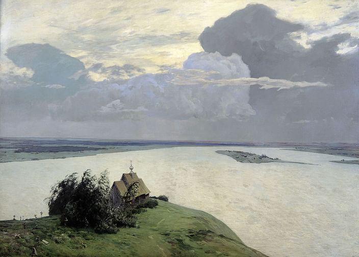 Исаак Левитан. Над вечным покоем. 1894. Государственная Третьяковская галерея, Москва