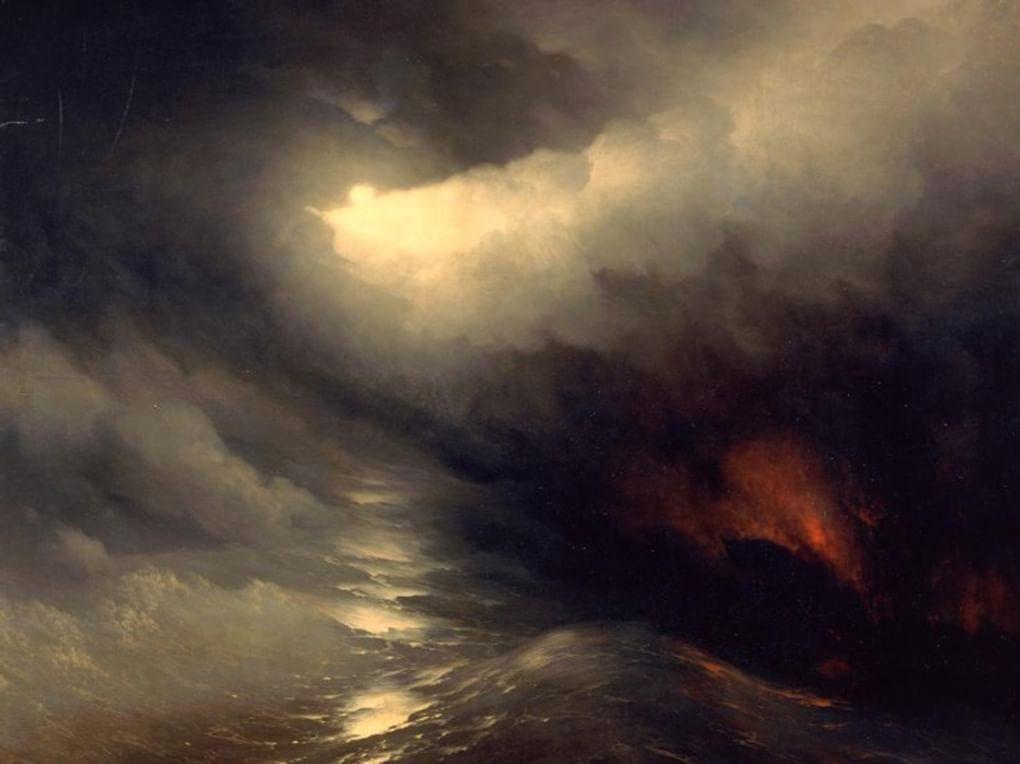 Иван Айвазовский. Сотворение мира (фрагмент). 1864. Государственный Русский музей, Санкт-Петербург