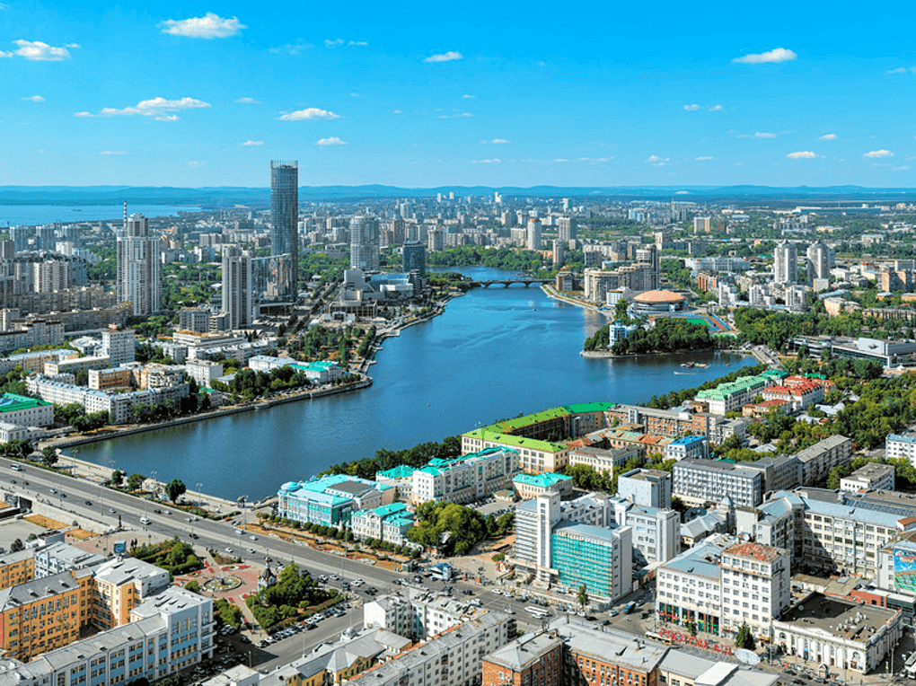 Вид на город Екатеринбург. Фотография: Михаил Марковский / фотобанк «Лори»