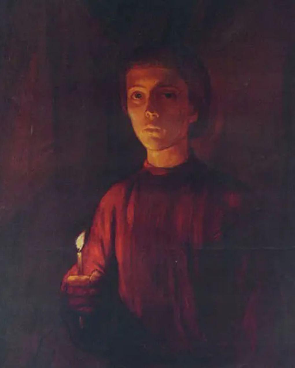 Илья Глазунов. Юность Андрея Рублева (фрагмент). 1985. Государственная Третьяковская галерея, Москва