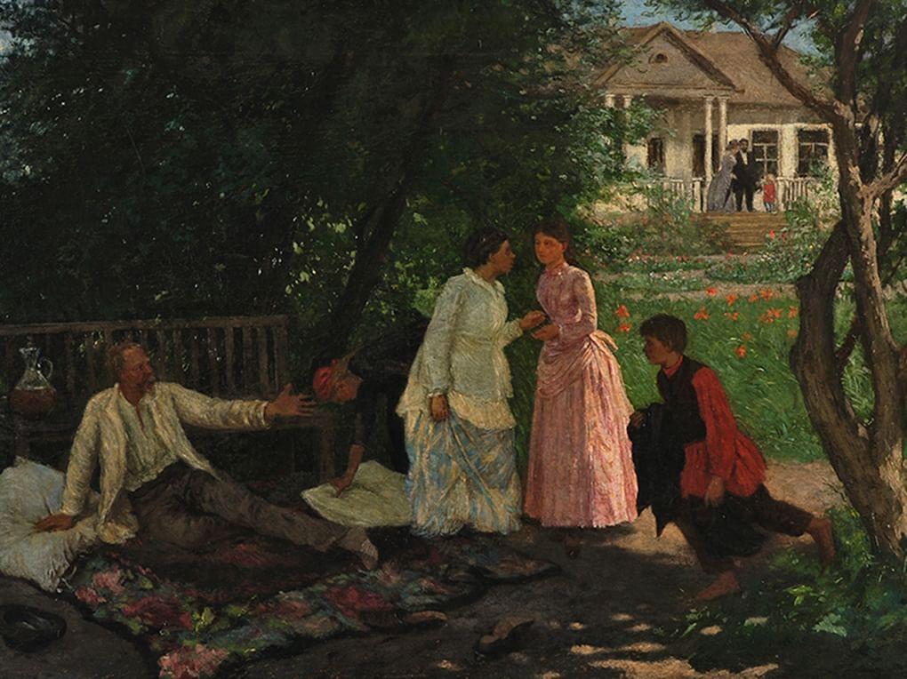 Константин Трутовский. Украина в прошлом (фрагмент). 1885. Новосибирский государственный художественный музей, Новосибирск