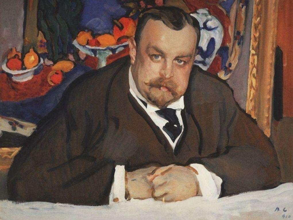 Валентин Серов. Портрет Ивана Морозова (фрагмент). 1910. Государственная Третьяковская галерея, Москва