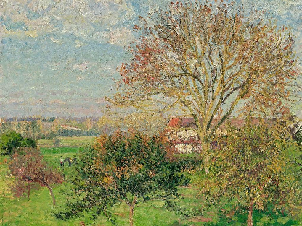 Камиль Писсарро. Осеннее утро в Эраньи. 1897. Государственный музей изобразительных искусств им. А.С. Пушкина, Москва