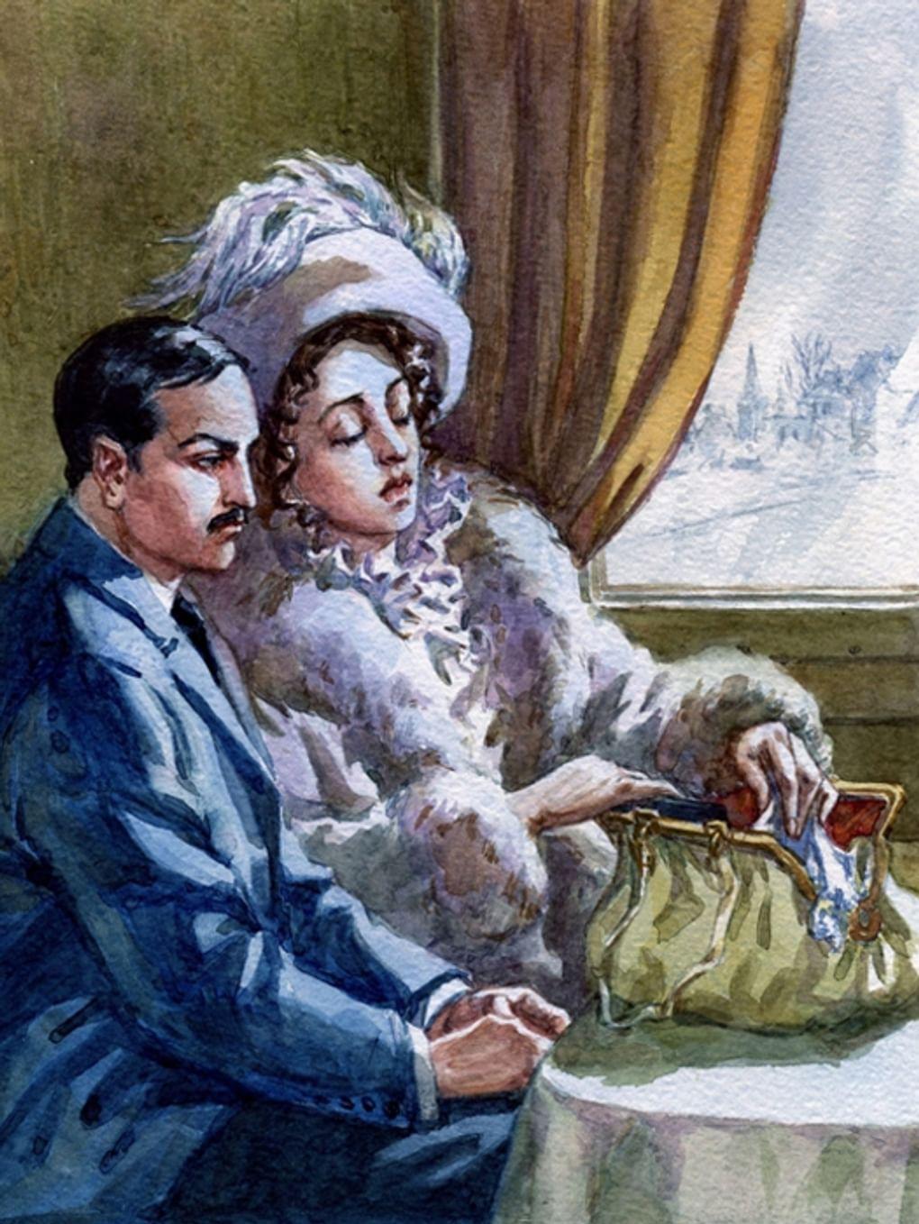 Наталья Леонова. Иллюстрация к рассказу Ивана Бунина «Генрих». Москва: Издательство «Пан Пресс», 2007. Изображение: <a href="https://www.labirint.ru/books/150703/" target="_blank">labirint.ru</a>