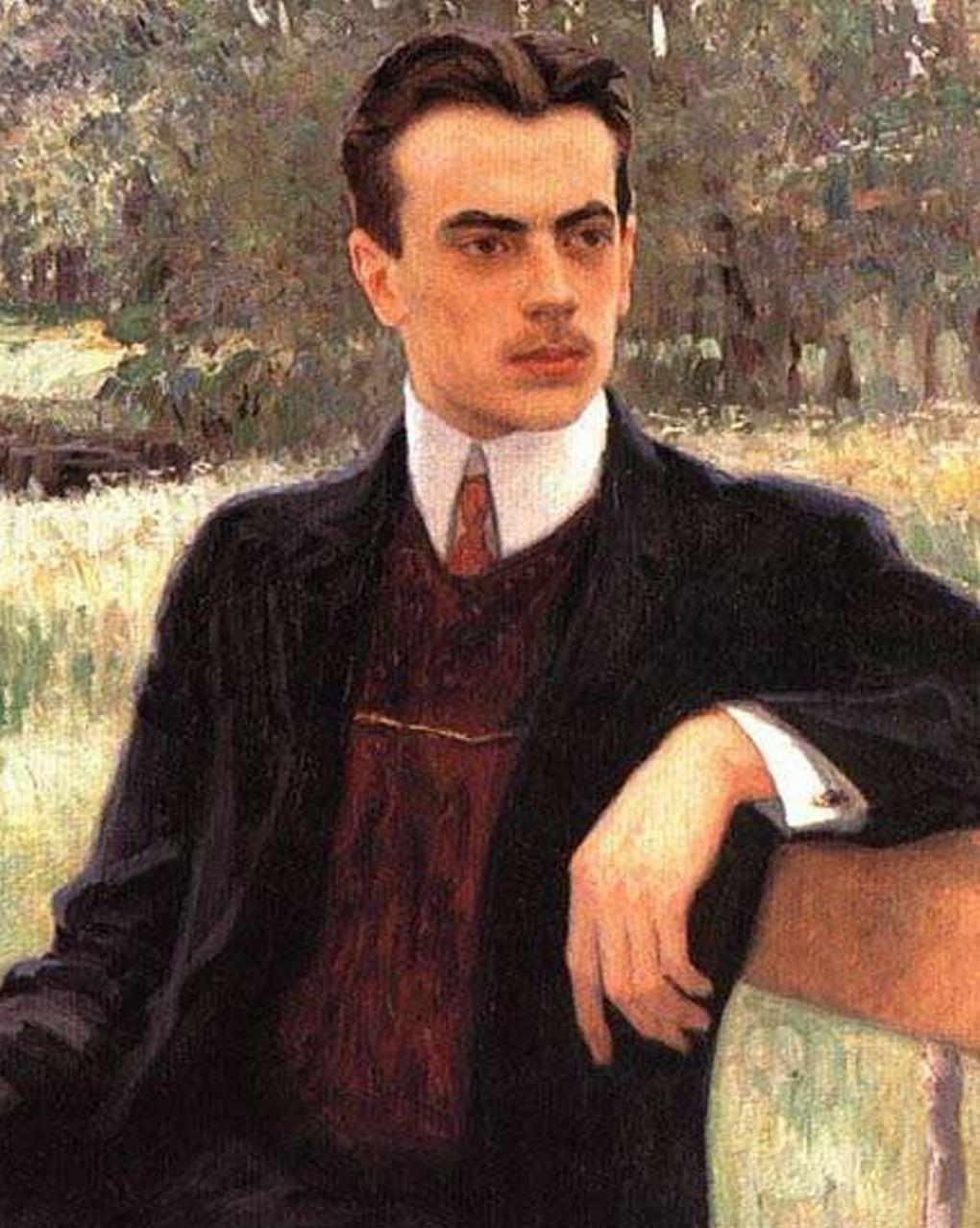 Николай Богданов-Бельский. Портрет Николая Юсупова (фрагмент). 1900-е. Музей личных коллекций ГМИИ имени А.С. Пушкина, Москва