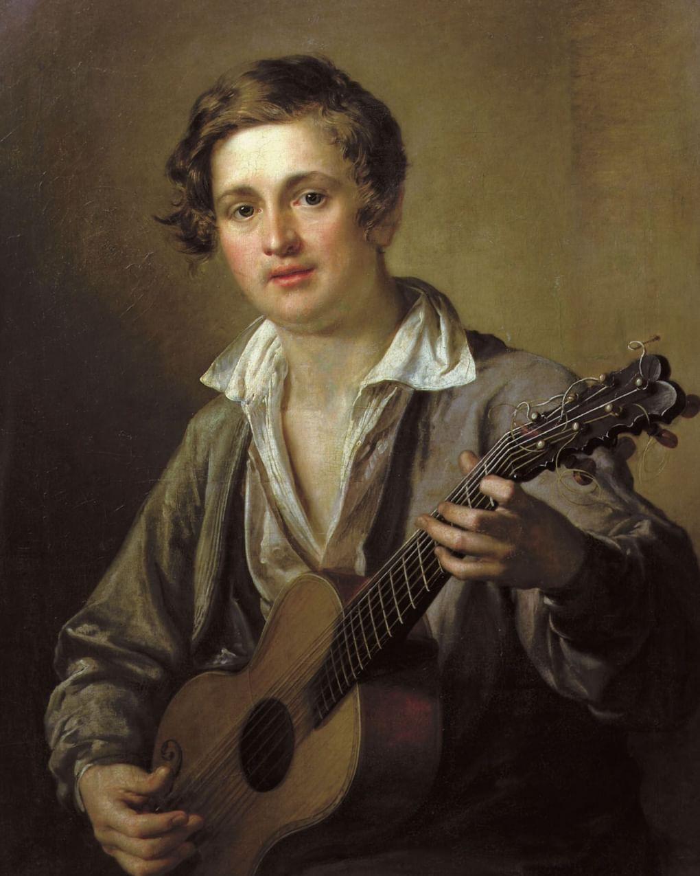 Василий Тропинин. Гитарист. 1823. Государственная Третьяковская галерея, Москва