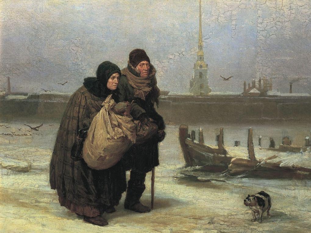 Виктор Васнецов. С квартиры на квартиру. 1876. Государственная Третьяковская галерея, Москва