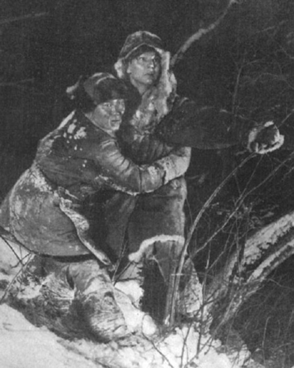Кадр из художественного фильма Сергея Герасимова «Комсомольск», 1938