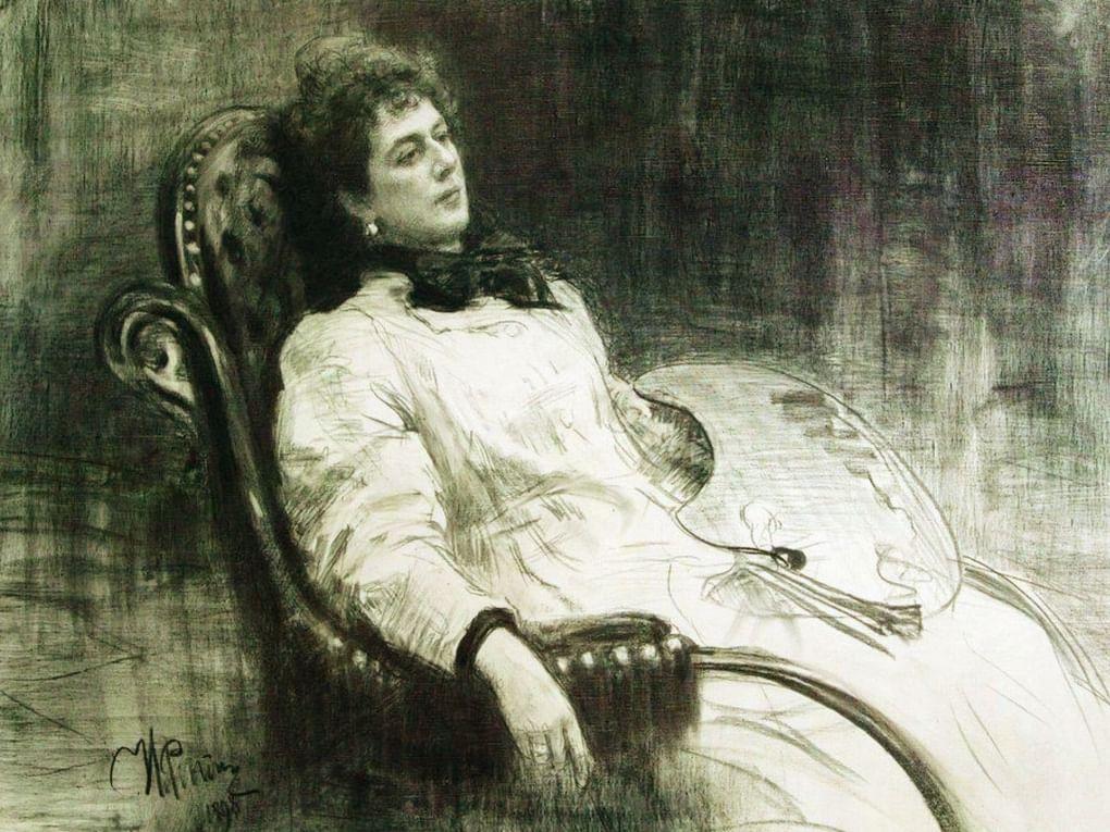 Илья Репин. Портрет Марии Тенишевой. Этюд. 1898. Государственная Третьяковская галерея, Москва