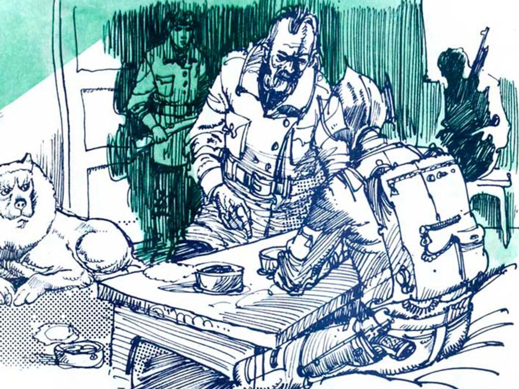 Valter Edgar. Иллюстрация к произведению братьев Стругацких «Жук в муравейнике». Издательство Pioneer (Tallinn), 1985. Изображение: <a href="http://www.rusf.ru/abs/s_vd.htm" target="_blank">rusf.ru</a>