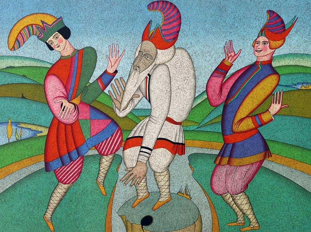 Михаил Шемякин. Лист №1 из цикла «Стравинский» (фрагмент). Дальневосточный художественный музей, Хабаровск