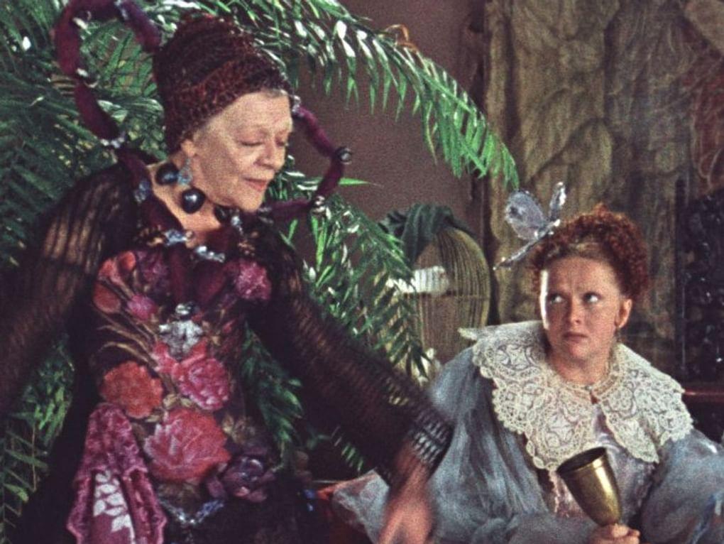 Наталья Гундарева (справа) в роли Альдонсы-Дульсинеи и Татьяна Пельтцер в роли сеньоры Тересы в художественном фильме Светланы Дружининой «Дульсинея Тобосская» (1980)