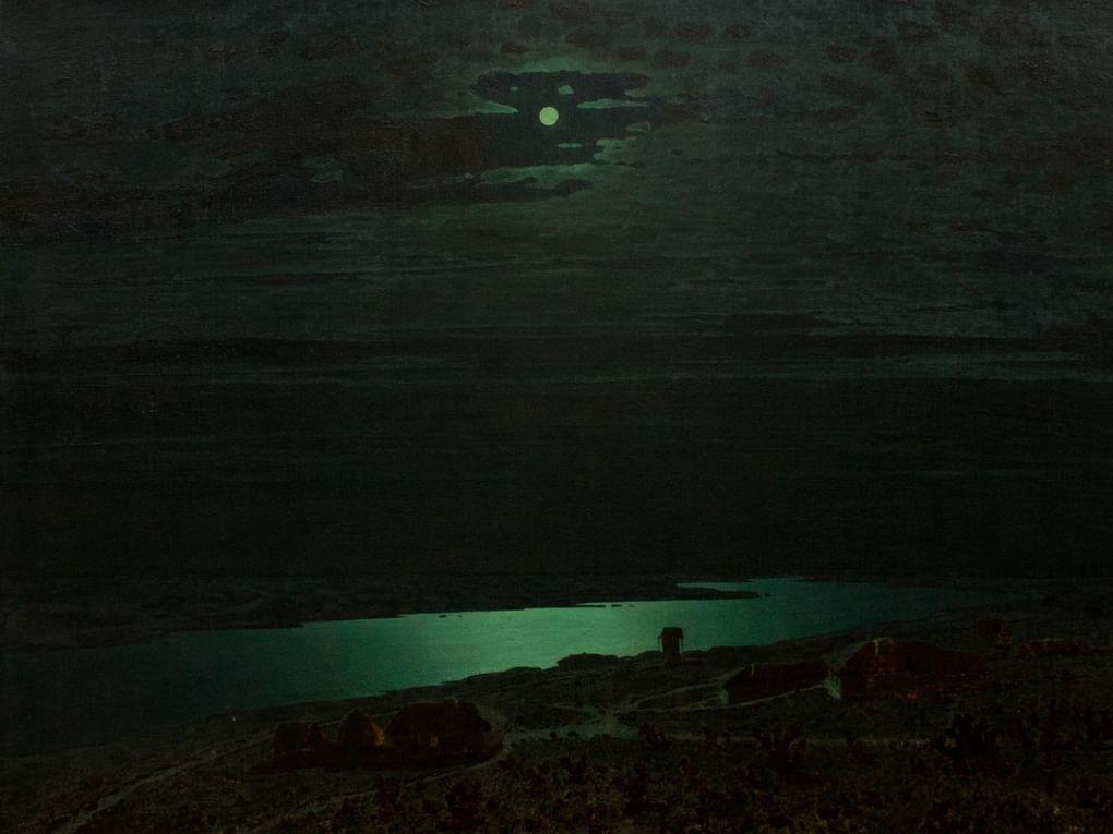 Архип Куинджи. Лунная ночь на Днепре. 1880. Государственный Русский музей, Санкт-Петербург