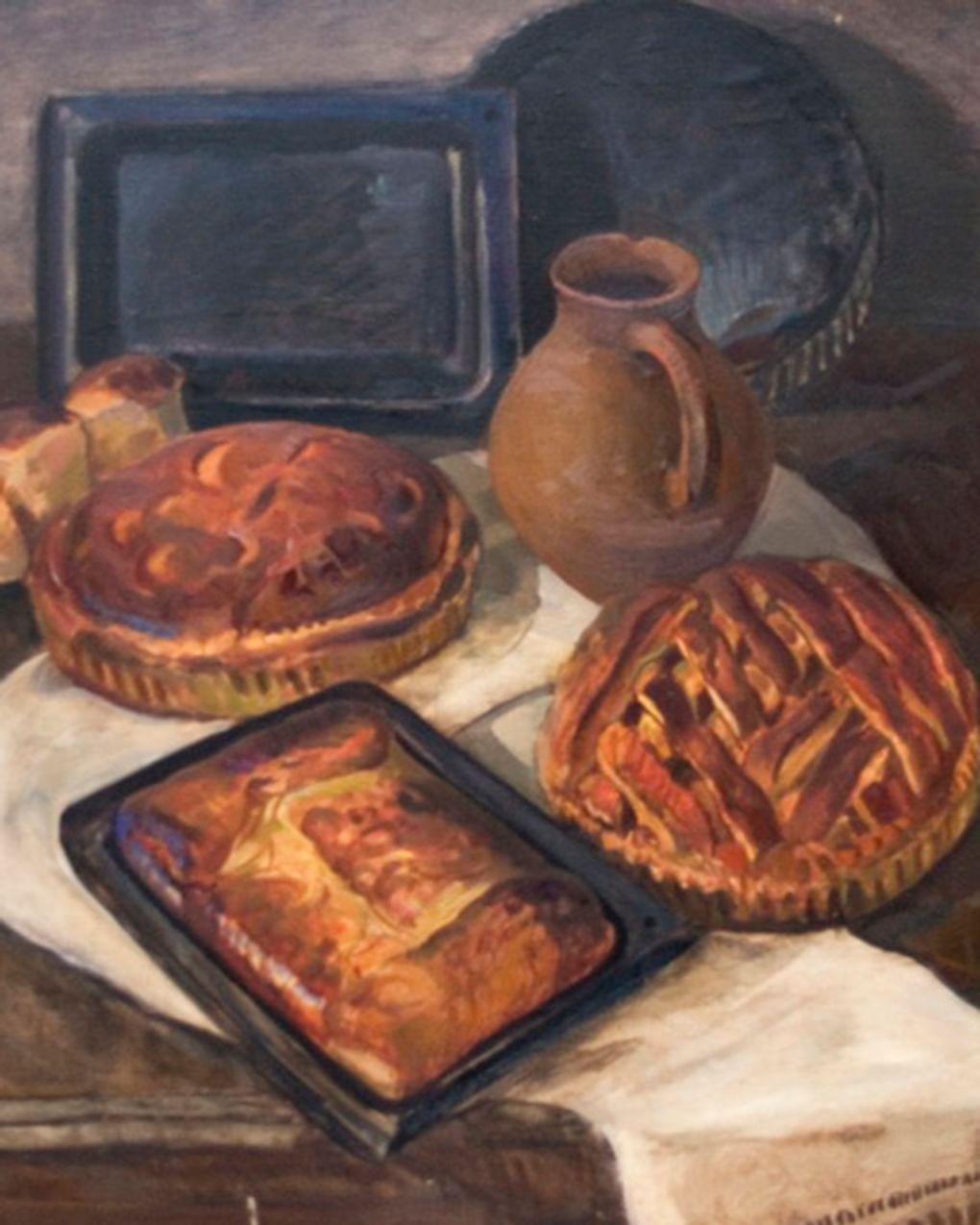 Евгений Пикалов. Пироги (фрагмент). 1969. Ставропольский краевой музей изобразительных искусств, Ставрополь