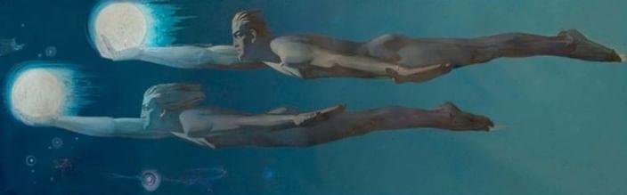 Таир Салахов. «Тебе, человечество!». 1961. Национальный музей искусств Азербайджана, Баку, Азербайджан