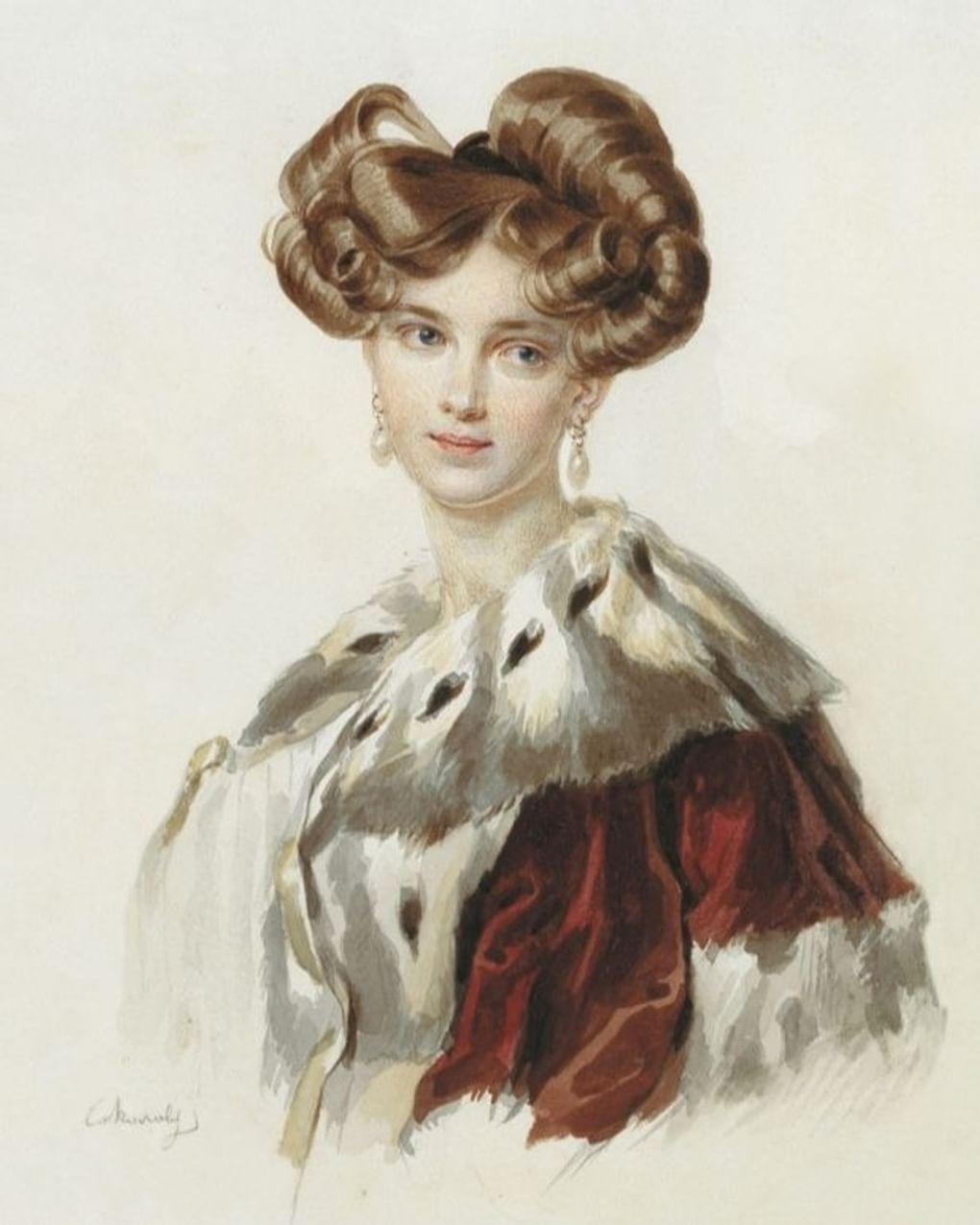 Петр Соколов. Портрет Идалии Полетики. 1820-е. Государственный музей изобразительных искусств им. А.С. Пушкина, Москва