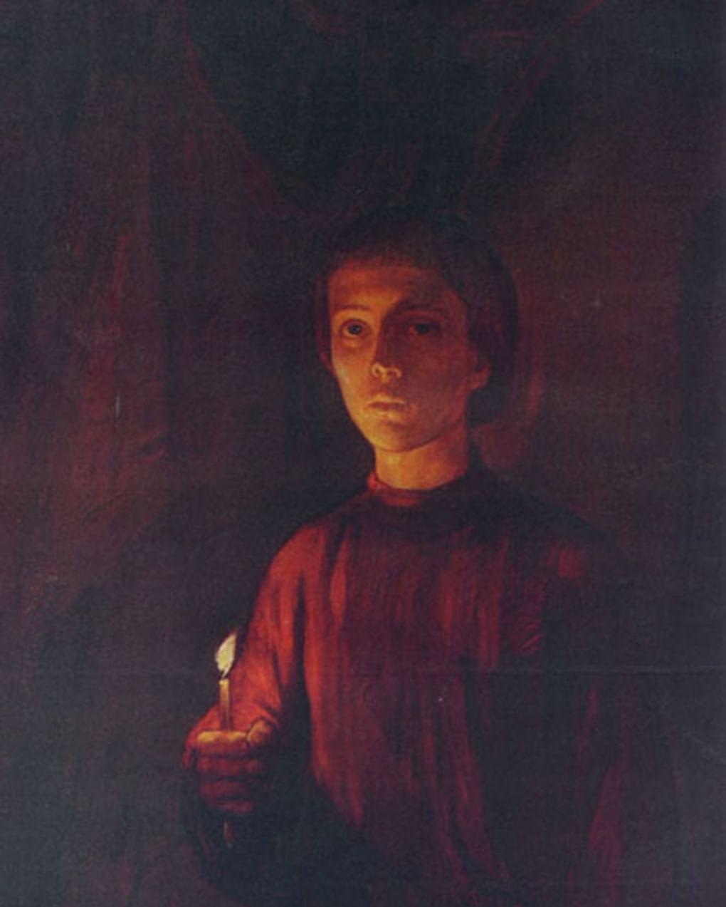 Илья Глазунов. Юность Андрея Рублева (фрагмент). 1985. Государственная Третьяковская галерея, Москва