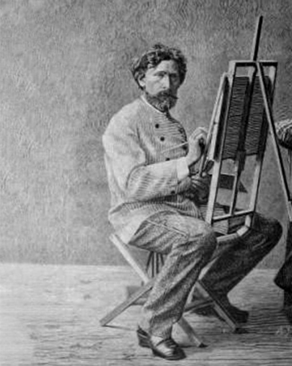 Константин Трутовский за работой. 1888. Фотография: Александр Зубчанинов / Государственный историко-художественный и литературный музей-заповедник «Абрамцево», село Абрамцево, Московская область