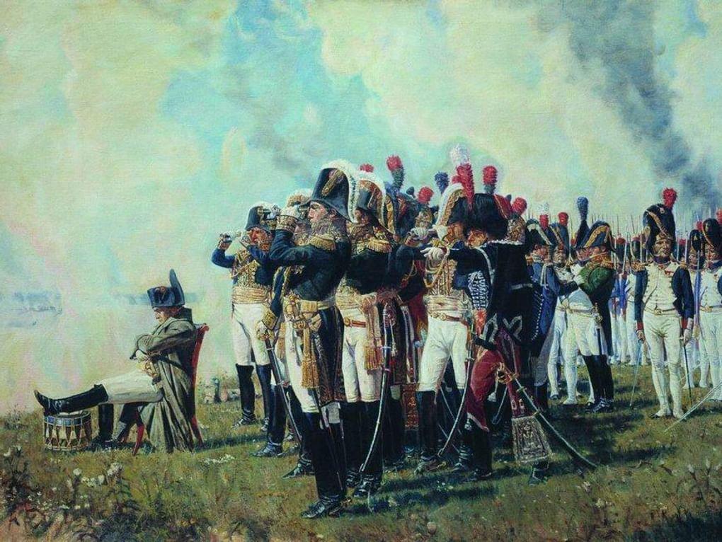 Василий Верещагин. Наполен на Бородинском поле (фрагмент). 1887-1897. Государственный исторический музей, Москва