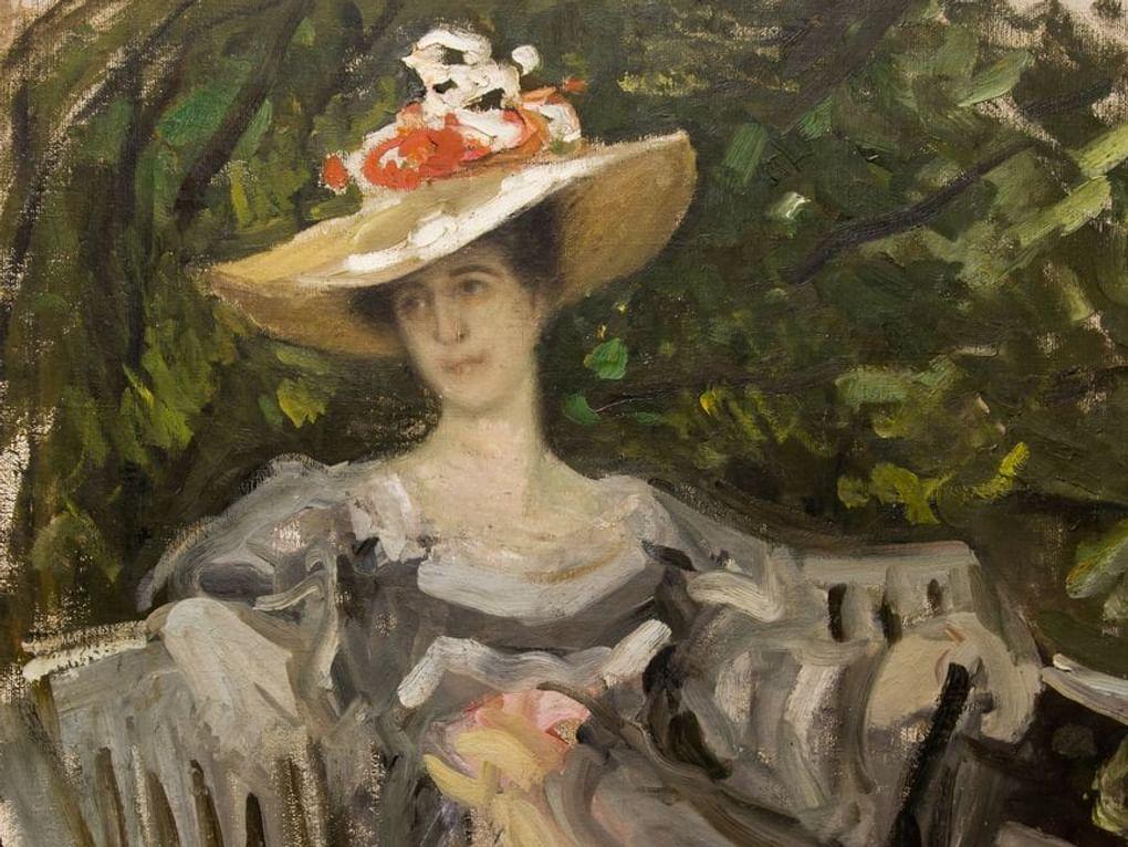 Константин Коровин. Портрет Марии Тенишевой (фрагмент). 1899. Смоленский государственный объединенный исторический и архитектурно-художественный музей-заповедник, Смоленск