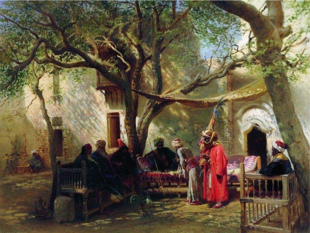 Константин Маковский. Дервиши в Каире. 1875. Государственная Третьяковская галерея, Москва