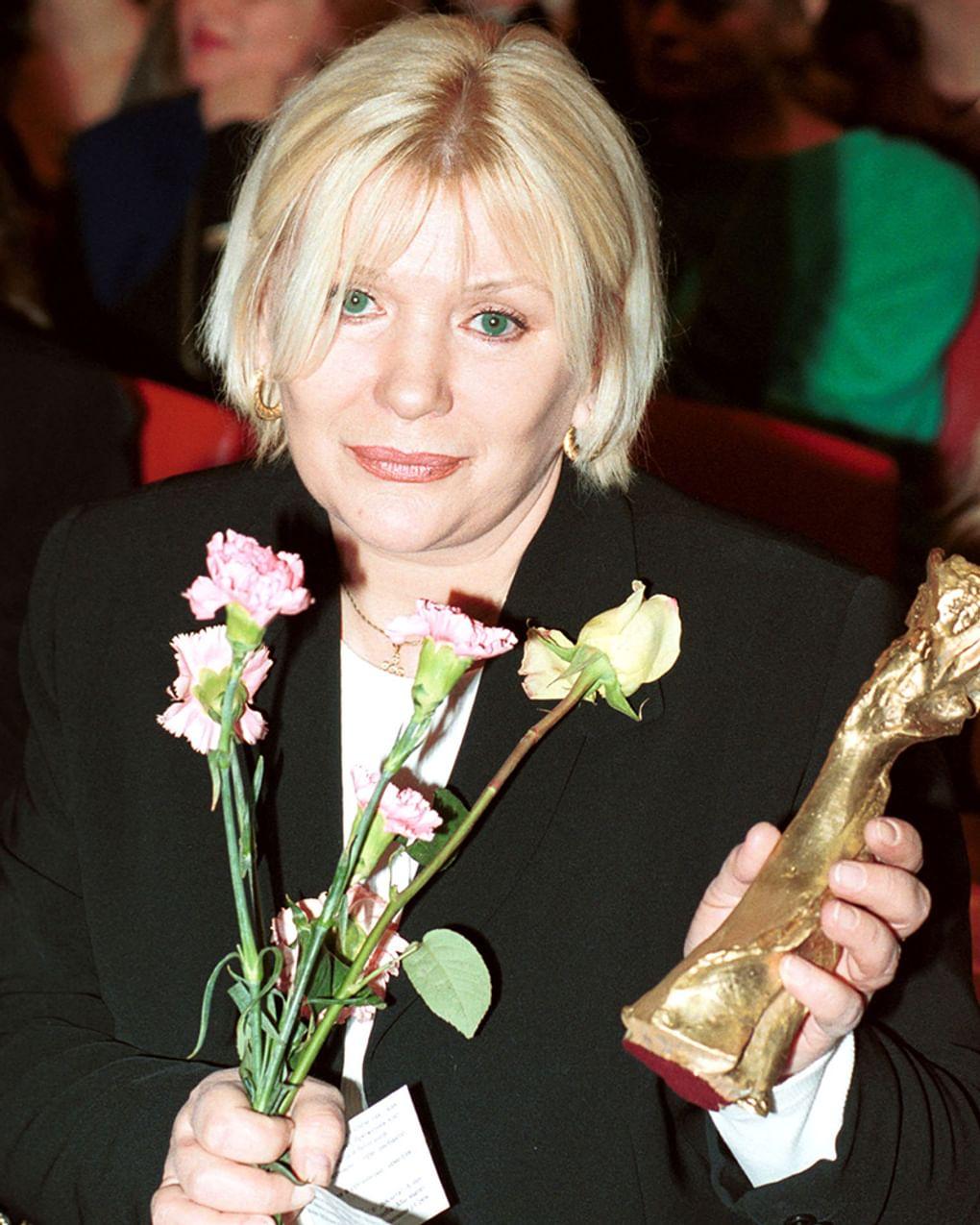 Актриса Галина Польских на кинофестивале «Женщины кино». 2000 год. Фотография: Александр Яковлев / ТАСС