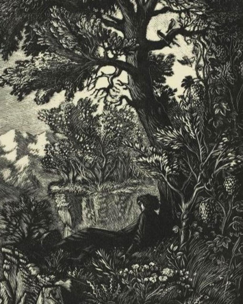 Федор Константинов. Вокруг меня цвел Божий мир. Иллюстрация к поэме Михаила Лермонтова «Мцыри». 1941. Государственный музей изобразительных искусств им. А.С. Пушкина, Москва