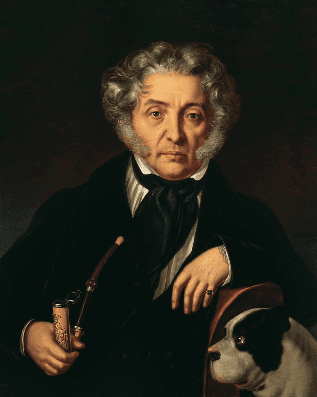 Филипп Рейхель. Портрет Федора Толстого. 1846. Всероссийский музей А.С. Пушкина, Санкт-Петербург