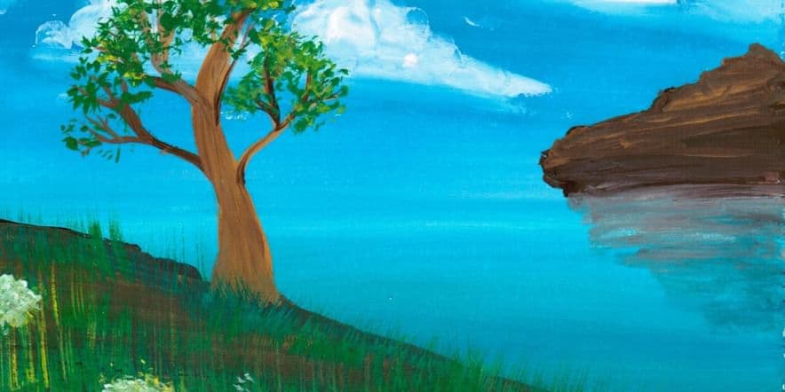 Основное изображение для события Мастер-класс по правополушарному рисованию «Пальмы, море и закат»