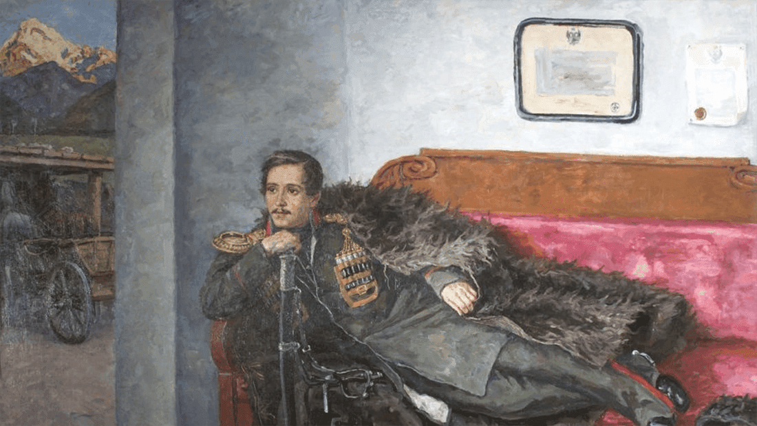 Петр Кончаловский. Лермонтов на Кавказе (фрагмент). 1940-е. Государственный музей истории российской литературы им. В.И. Даля (Государственный литературный музей), Москва