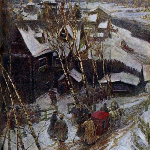 Борис Кустодиев. Масленичное гулянье (фрагмент). 1919. Государственный Русский музей, Санкт-Петербург