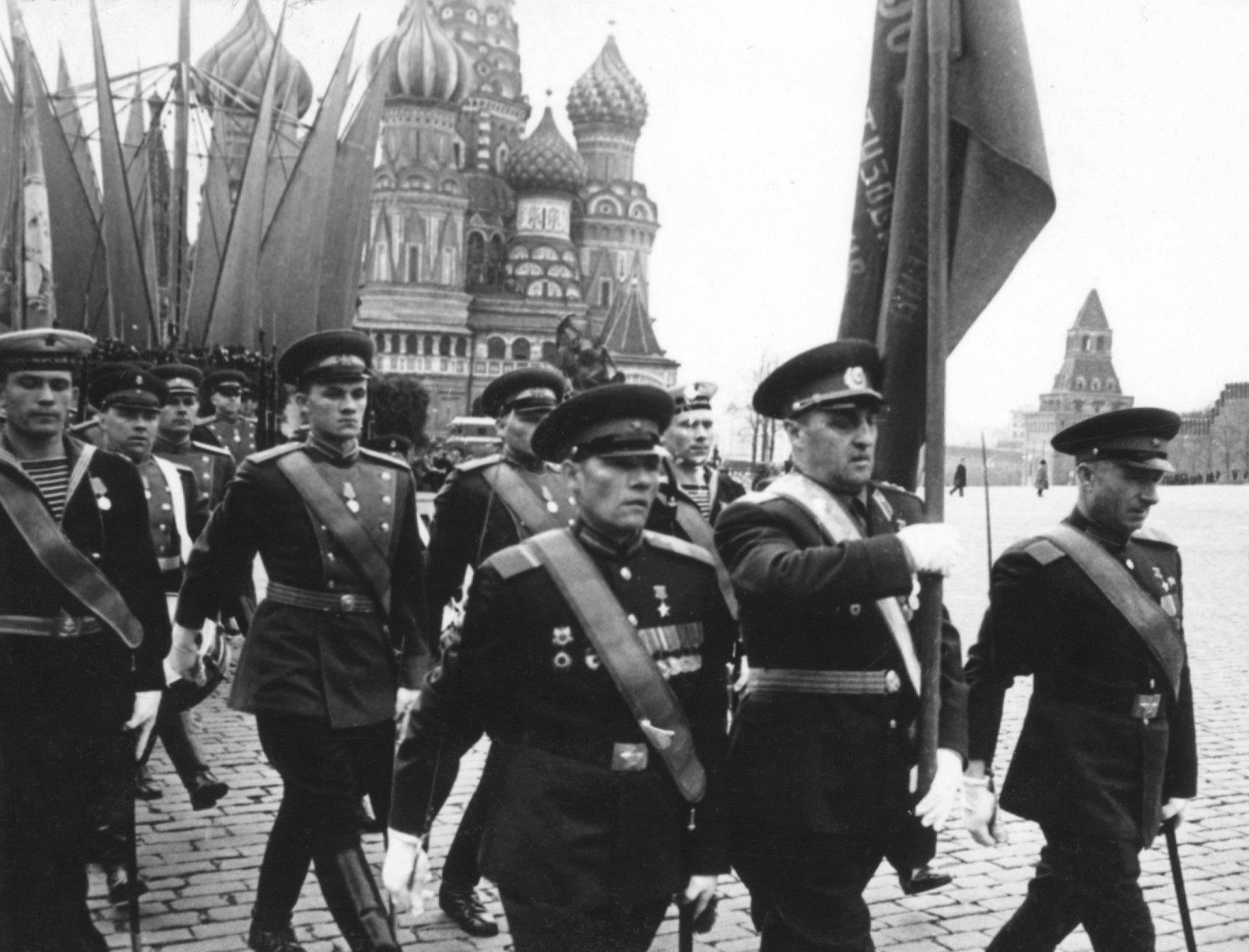 Парад победы 1965 года на красной площади в москве