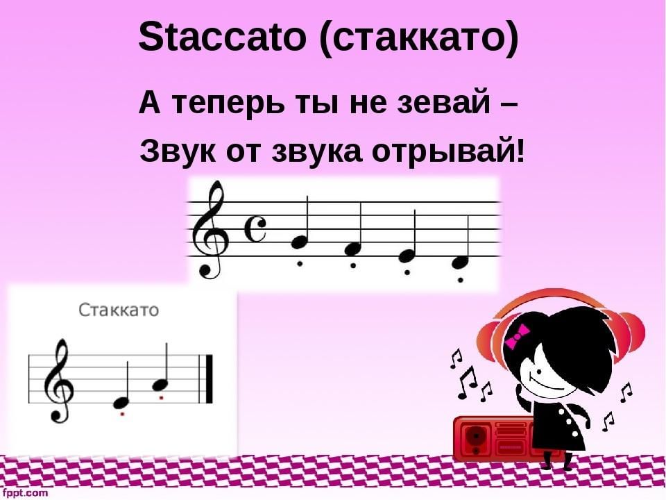 В музыке это стаккато легато а в изо это манера выполнения рисунка