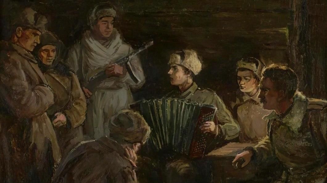 Картина в землянке